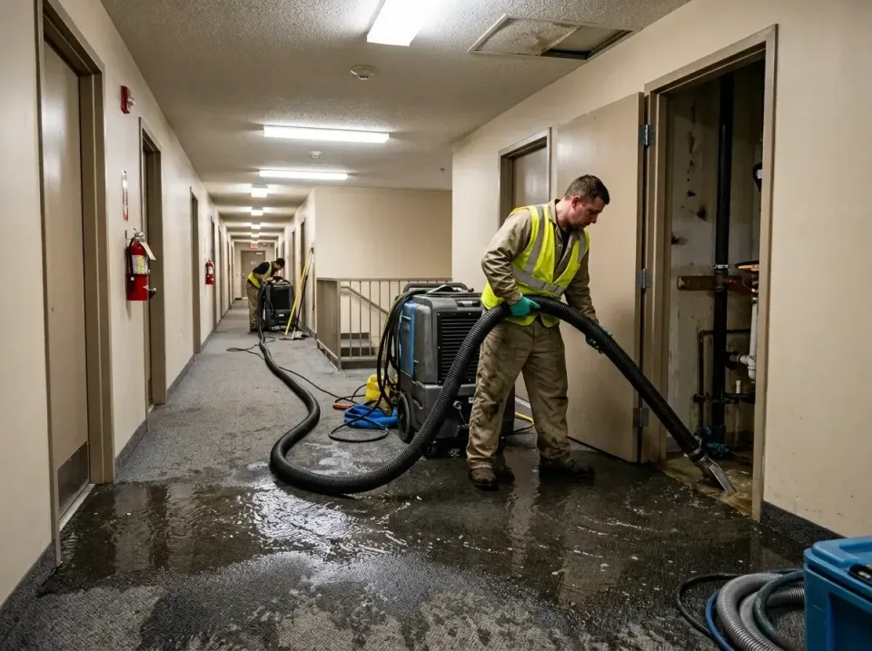 multi-unit-apartment-hallway-f-005 — frequently asked questions, Emergency Burst Pipe Water Extraction & Removal in Mount Ca…